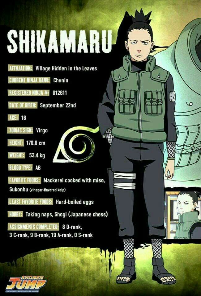 shikamaru profile card